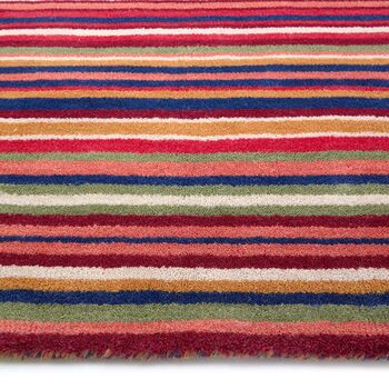 Origins Fine Stripes Rug Various Colours, 4 of 12