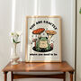 'Where You Need To Be' Retro Cottagecore Frog Print, thumbnail 4 of 8