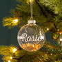 Personalised Glass Star Bauble, thumbnail 1 of 6