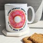 Donut Forget Us Personalised Work Leaving Mug, thumbnail 1 of 2