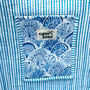 Blue Shell Quilted Beach Bag Shopper, thumbnail 5 of 5