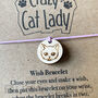 Crazy Cat Lady Wish Bracelet, thumbnail 6 of 7