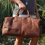 Genuine Leather Holdall With Shoes Storage, thumbnail 1 of 12