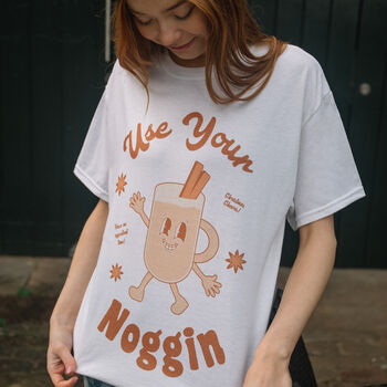 Use Your Noggin Women's Christmas T Shirt, 2 of 4