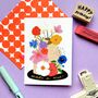 Make A Wish Floral Cake Birthday Card, thumbnail 1 of 2