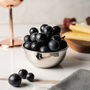 Solid Copper Snack Bowl, Silver Colored Copper, thumbnail 1 of 6