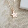 Personalised Rose Gold Mini Star Initial Necklace, thumbnail 1 of 5