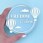 Hot Air Balloon New Baby Plaque Or Door Sign, thumbnail 1 of 5