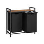 Laundry Sorter Basket Hamper With Removable Bags, thumbnail 8 of 9