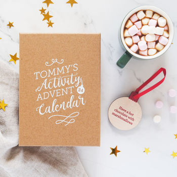 Personalised Wooden Activity Advent Calendar, 5 of 5