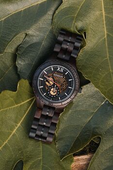 Detroit Automatic Movement Wooden Watch For Men, 8 of 11