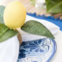 Amalfi Coast Lemon Napkin Rings Set Of Four, thumbnail 2 of 3