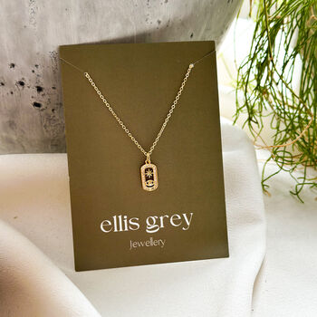Cz Star And Eye Tarot Pendant Necklace, 2 of 5