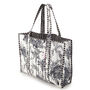 Serendipity Cotton Quilted Tote Bag Black/White Crane, thumbnail 2 of 5
