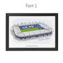 Personalised Leicester City Stadium Print, thumbnail 2 of 6