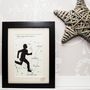 Personalised Runners Hand Drawn Map Print, thumbnail 1 of 5