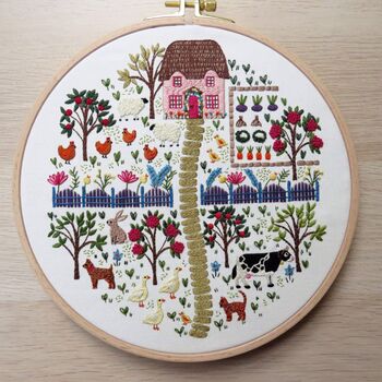 The Homestead Hand Embroidery Kit, 6 of 12