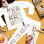 Funny Bunny Pyjamas With Fabric Pens, thumbnail 2 of 9