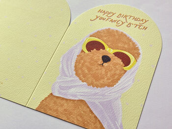 Happy Birthday You Fancy Bitch Card, 3 of 7