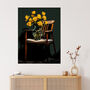 Yellow Roses Are My Favourite Still Life Wall Art Print, thumbnail 1 of 6