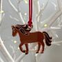 Horse Christmas Tree Decoration: Various Colours Available, thumbnail 4 of 5