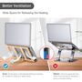 Light Beech Wooden Laptop Stands For Desk, thumbnail 4 of 7
