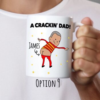 Personalised Crackin' Mug For Dad Skin And Hair Options, 10 of 10