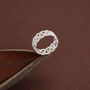 Sterling Silver Lace Filigree Band Ring, thumbnail 7 of 12
