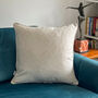 Luxury Heavy Linen Blend Cushion, Beige Natural Linen Colour, thumbnail 2 of 7