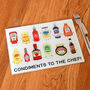 Funny Condiments Chopping Board, thumbnail 3 of 4