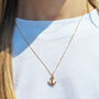 Anchor Necklace Silver/Gold Vermeil, thumbnail 5 of 8