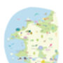 Map Of Pembrokeshire Coast National Park Art Print, thumbnail 3 of 3