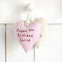 Personalised Mini Hanging Heart Birthday Gift For Her, thumbnail 7 of 12