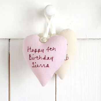 Personalised Mini Hanging Heart Birthday Gift For Her, 7 of 12