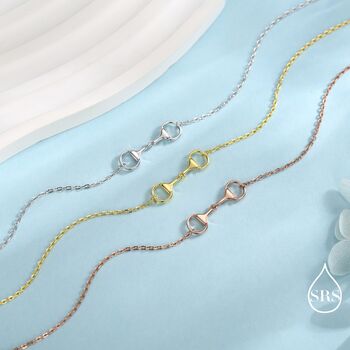 Snaffle Bit Bracelet In Sterling Silver, 7 of 12