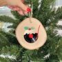 Personalised Vinyl Record Christmas Pudding Decoration, thumbnail 1 of 2