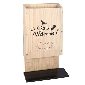 Wooden Bat Box Wildlife House Gift For Gardeners, 4 of 5