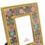 Black Floral Hand Painted Photo Frame, thumbnail 2 of 3