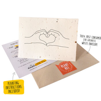 Love Heart Plantable Seed Card, 3 of 10