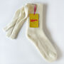 100% Cashmere Bow Back Socks, thumbnail 5 of 9