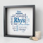 Personalised 16th Birthday Word Art Gift For Him, thumbnail 2 of 3