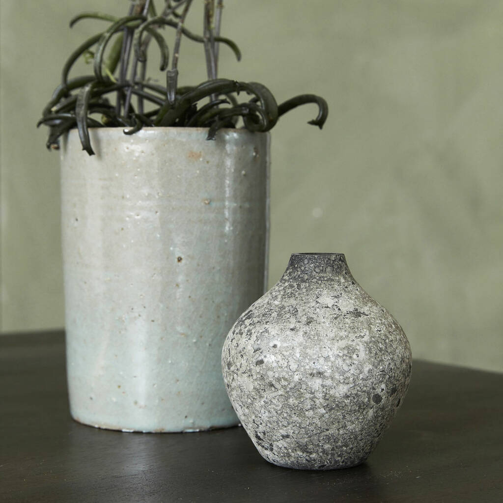 Small Distressed Glass Vase By Marquis & Dawe