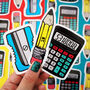 Funny Stationery Pencil Vinyl Stickers, thumbnail 2 of 4