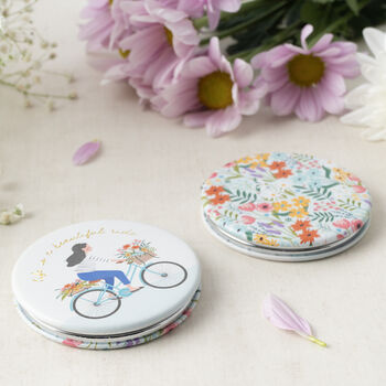 'Life Is A Beautiful Ride' Compact Mirror, 3 of 6