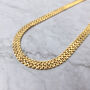 18k Gold Vermeil Plated Woven Necklace, thumbnail 1 of 7