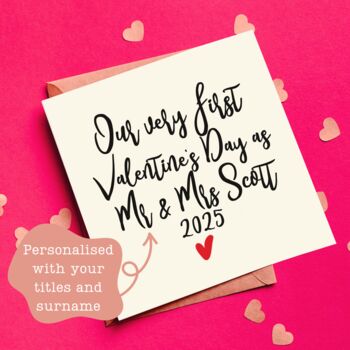 Our Very First Valentine's Day As A Married Couple Card, 2 of 4