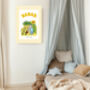 Babar The Elephant Nursery Stripy Art Print, thumbnail 2 of 4