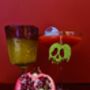 Poison Apple Glitter Statement Earrings / Dark Fairytale Jewellery Small Sparkly Evil Queen Earrings / Spooky Jewellery, thumbnail 1 of 8