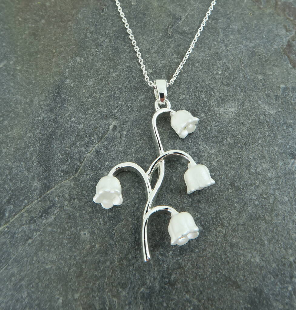 Lily Of The Valley Pendant Necklace By At London Jewels