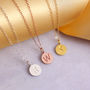 Personalised Sterling Silver Disc Initial Necklace, thumbnail 1 of 5